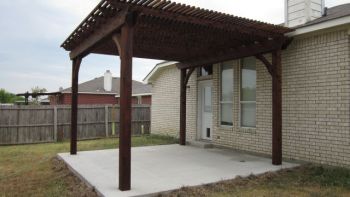 New Cedar Lattice Cover Concrete Deck 01