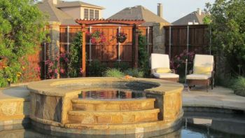 Stained Cedar Lattice Arbor