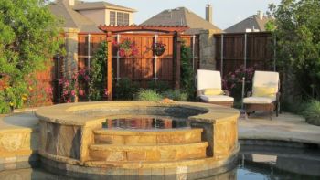Stained Cedar Lattice Arbor