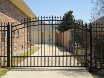 Black Steel Automatic Gate