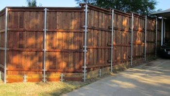 Backyard Cap Rail Board On Board Fence 03