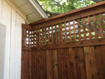 Board On Board Gate Fence Lattice Screen Top 02