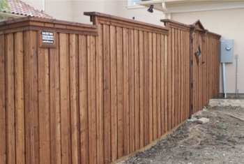 Board on Board Cedar Backyard Fence 01