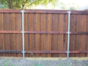 Decorative Flat Arch Board on Board Fence Plano TX 04