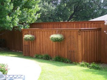 Matching Short Privacy Screen Board On Board Fence 01