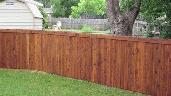 Cedar Fence Stained by Texas Best Fence & Patio