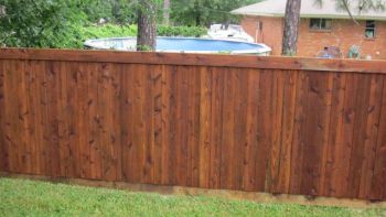 Wood Fence Design by Texas Best Fence & Patio