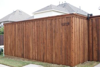 Tall Cedar wood Fence