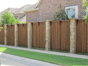 Stone Columns Retaining Wall