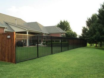 Black Metal Iron Fence