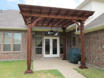 Lattice Patio Cover  by Texas Best Fence & Patio