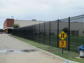 Harmony Black Metal Black Chain Link Fence 03