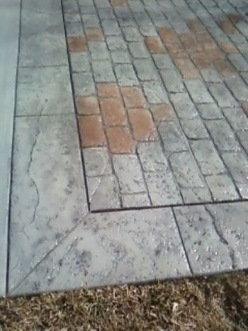 Concrete Stamped Stained