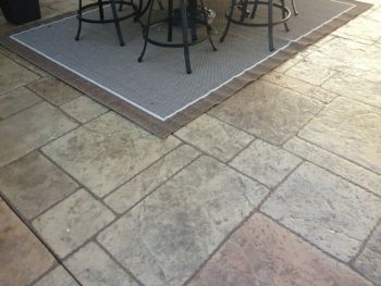 Pattern Stamped Concrete Patio
