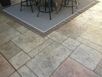 Pattern Stamped Concrete Patio