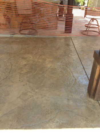 Slick Concrete Brushed Stamped Stained