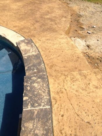 Pool Decks Concrete Brushed Stamped Stained