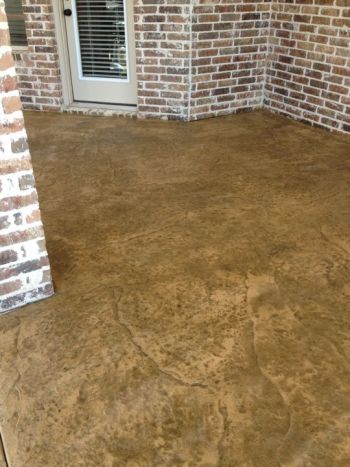Water Based Concrete Brushed Stamped Stained