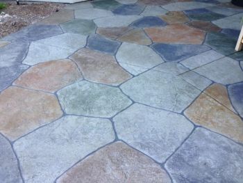 Multicolor Stamped  Concrete