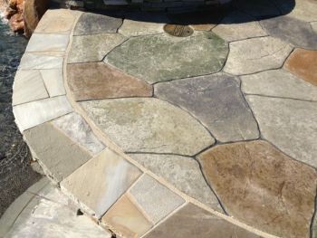 Multicolor Pattern Stamped  Concrete