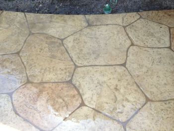 Stamped Concrete Stained Pattern