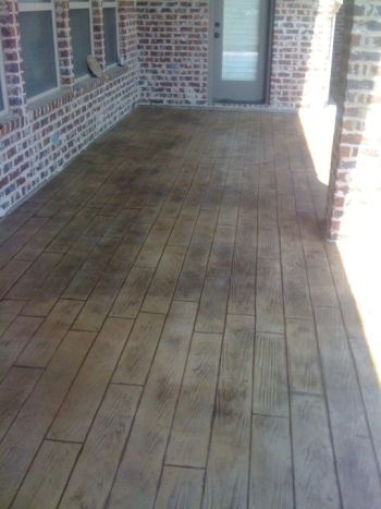Wood Stamped Concrete