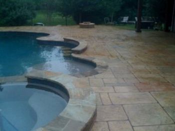 Pool Stamped Concrete