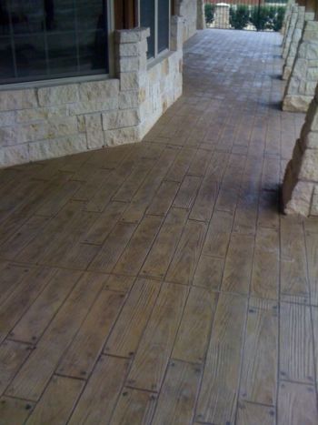 Concrete Wood Stamped