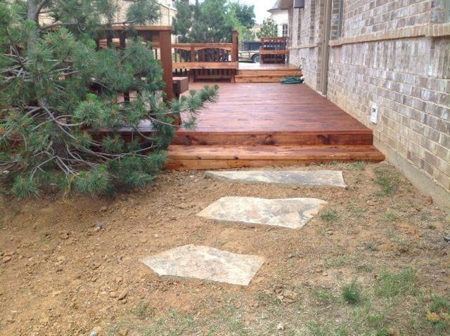 outdoor wooden decks