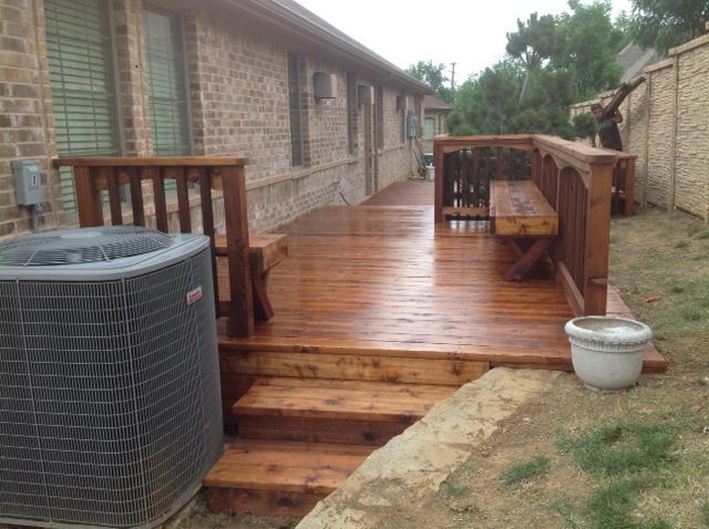 Wood Deck Constrcution by Texas Best Fence & Patio