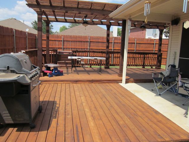 Wood Deck Constrcution by Texas Best Fence & Patio