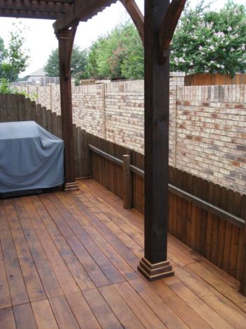 Deck with Fence