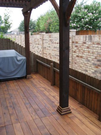 Deck with Fence