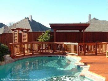 Wooden Outdoor Swimming Poll Deck