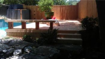 Pool Deck with Fence