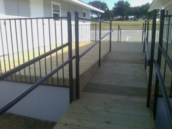 Deck with Metal Railings