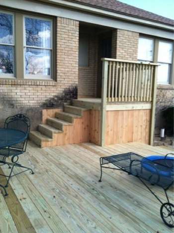 Wood Decks Entrance