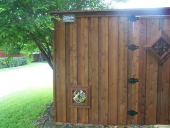 Doggie Window Cedar Fence 01