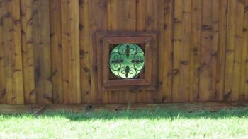 Doggie Window Trim Cedar Fence 01