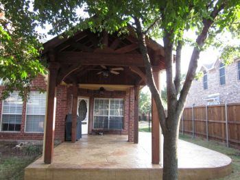 Flagstone Patio with Cover