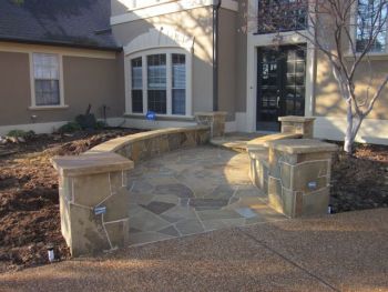 Hardscape Flagstone Front Entrance