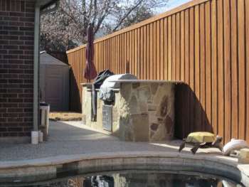 Outdoor Flagstone Kitchen