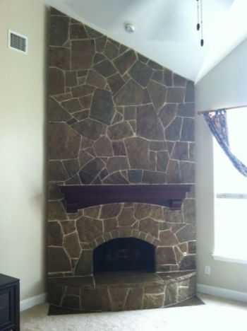 Flagstone Fireplace
