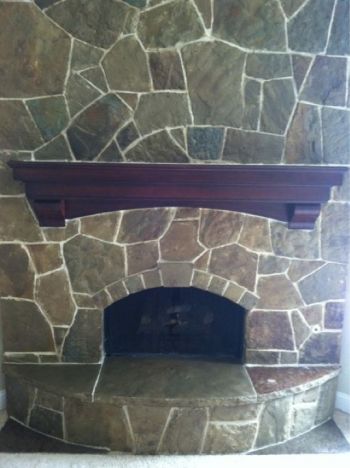 Flagstone Fireplace