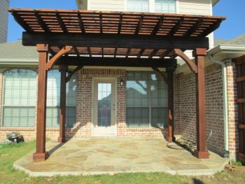 Flagstone Patio with Pergola