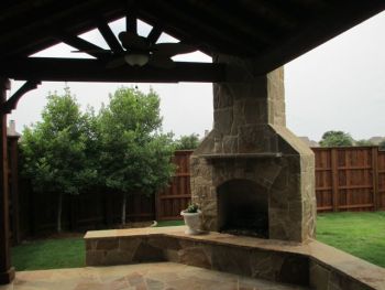 Flagstone Fire Place