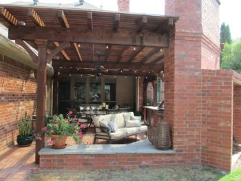 Hardscape  Brick  Patio with Pergola