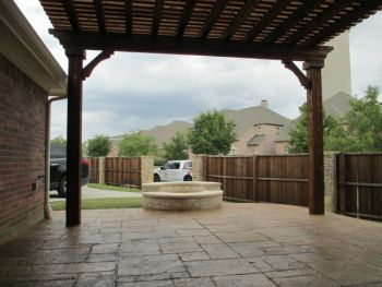 Hardscape Flagstone Patio with Pergola