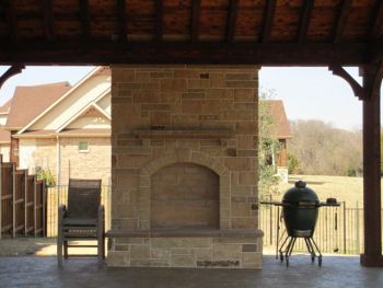 Flagstone Fireplace