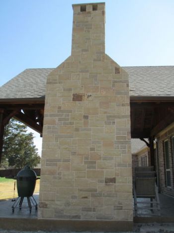 Flagstone Fireplace